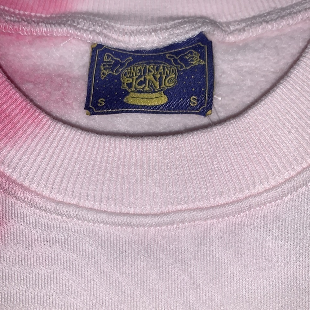 NWT Coney Island Picnic Your Wish is Granted Oversized Tie Dye Sweatshirt S - Picture 4 of 5